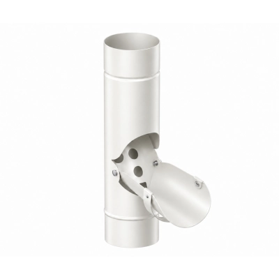 Łapacz deszczówki KROP STAL Ø90 mm – biały RAL 9010